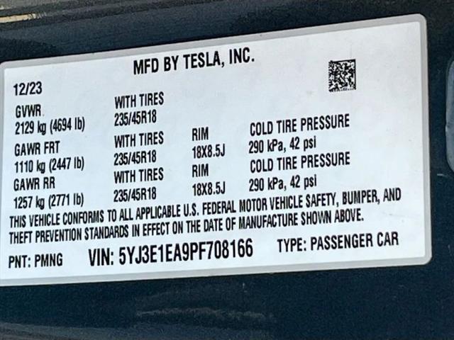 2023 Tesla Model 3 Rear-Wheel Drive