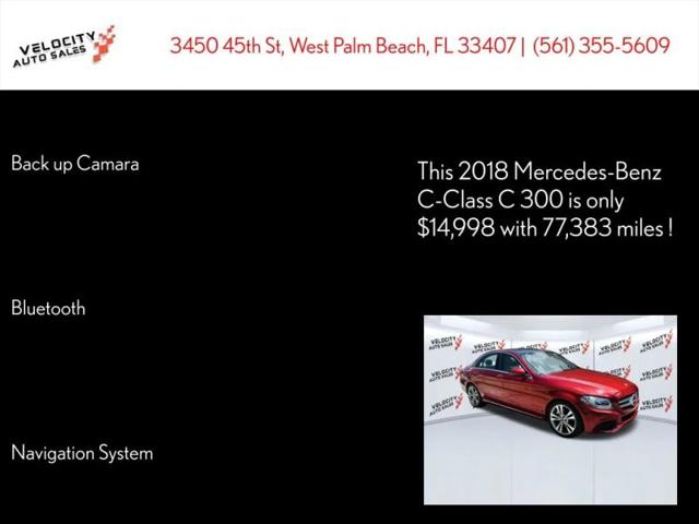2018 Mercedes-Benz C-CLASS C 300 C 300