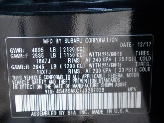 2018 Subaru Outback 2.5i Limited