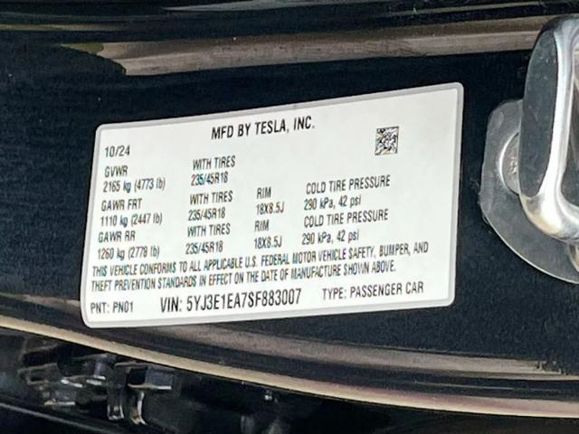 2025 Tesla Model 3 Long Range Rear-Wheel Drive