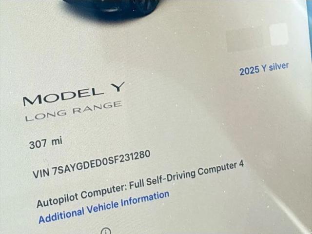 2025 Tesla Model Y Long Range Dual Motor Rear-Wheel Drive