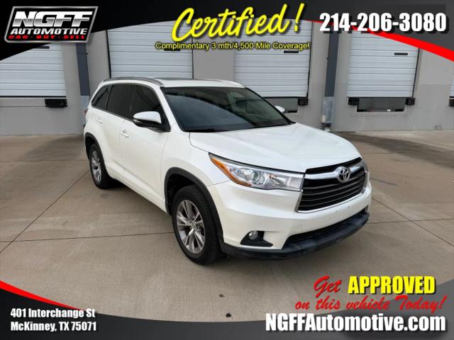 2015 Toyota Highlander XLE V6 for sale in McKinney, TX