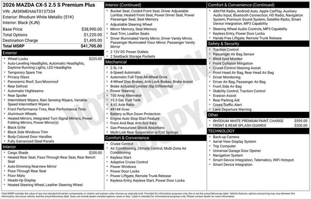 2026 Mazda CX-5 2.5 S Premium Plus