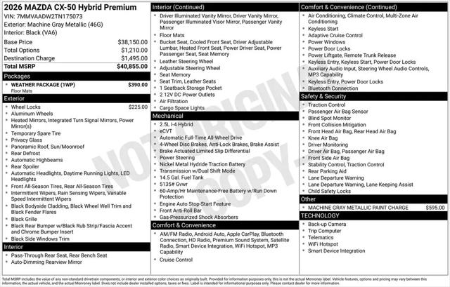 2026 Mazda CX-50 Hybrid Premium