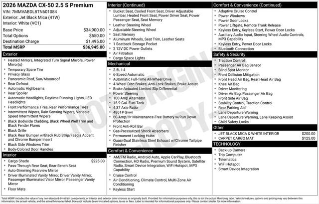 2026 Mazda CX-50 2.5 S Premium