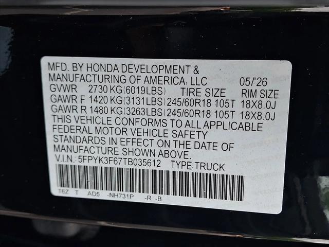2026 Honda Ridgeline TrailSport