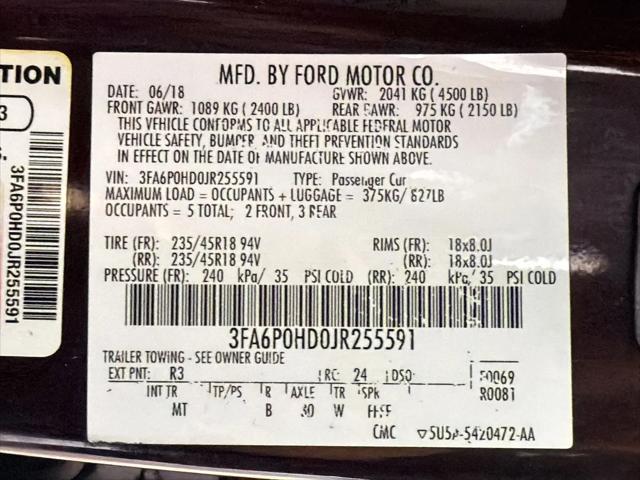 2018 Ford Fusion SE