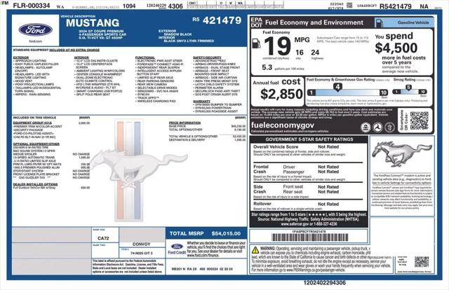 2024 Ford Mustang GT Premium Fastback for sale in Colorado Springs, CO