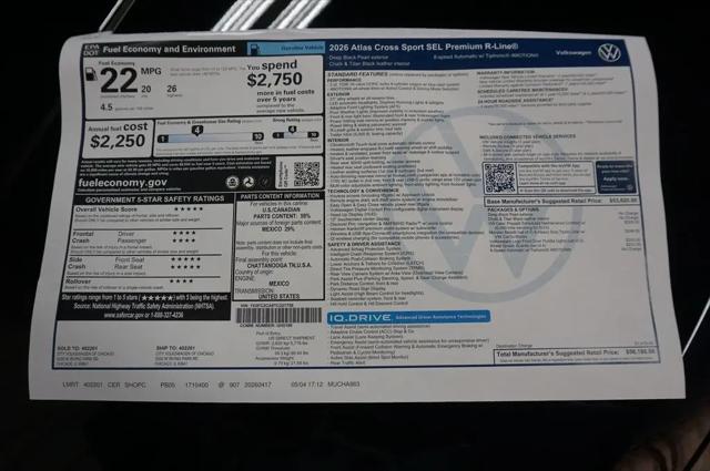 2026 Volkswagen Atlas Cross Sport SEL Premium R-Line