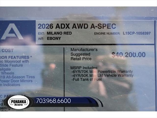 2026 Acura ADX A-Spec