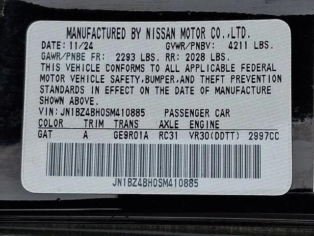 2025 Nissan Z Performance Automatic Transmission