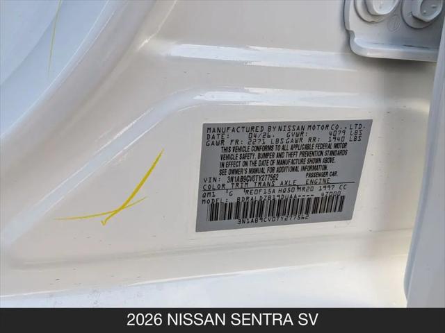 2026 Nissan Sentra SV