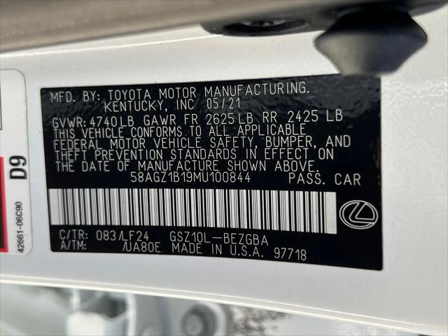 2021 Lexus ES 350 F SPORT