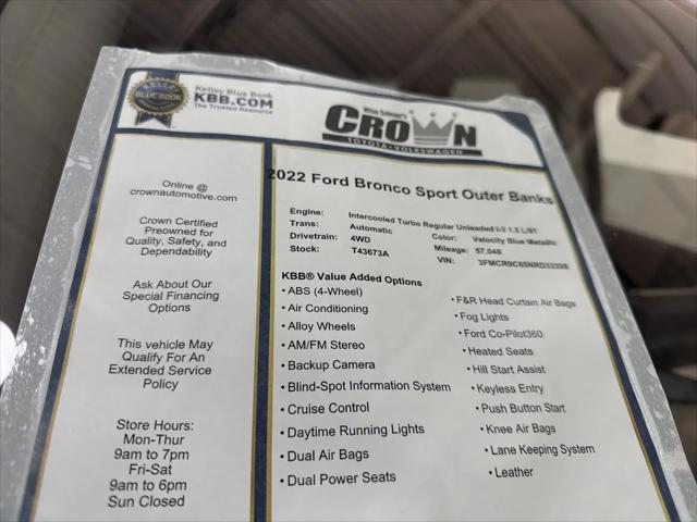 2022 Ford Bronco Sport Outer Banks