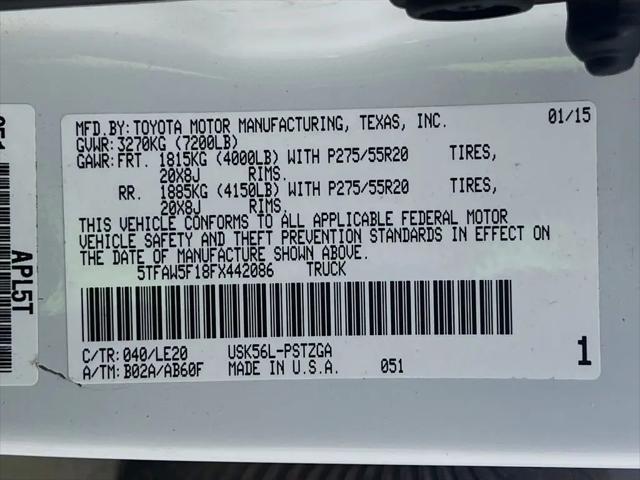 2015 Toyota Tundra Platinum 5.7L V8