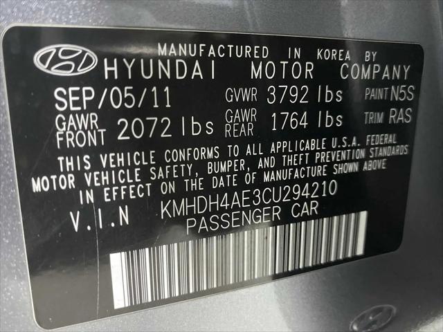 2012 Hyundai Elantra Limited (Ulsan Plant)
