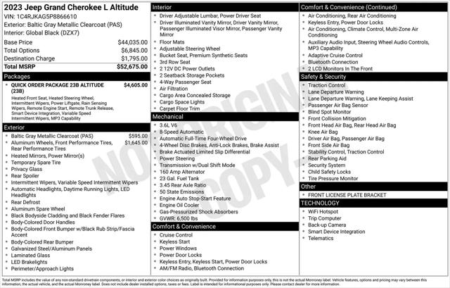 2023 Jeep Grand Cherokee L Altitude 4x4