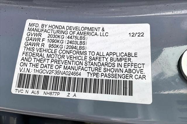 2022 Honda Accord Sport 2.0T