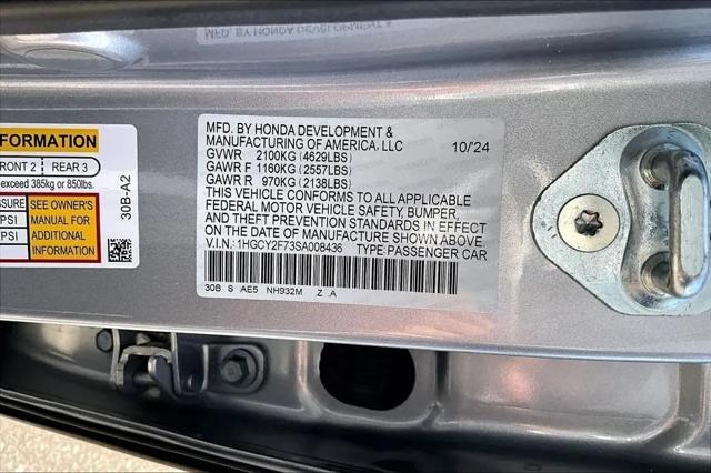 2025 Honda Accord Sedan Sport-L