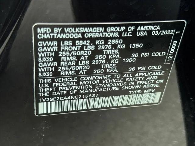 2022 Volkswagen Atlas Cross Sport 3.6L V6 SEL R-Line