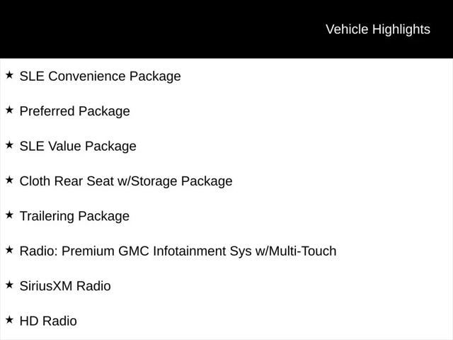 2019 GMC Sierra 1500 SLE