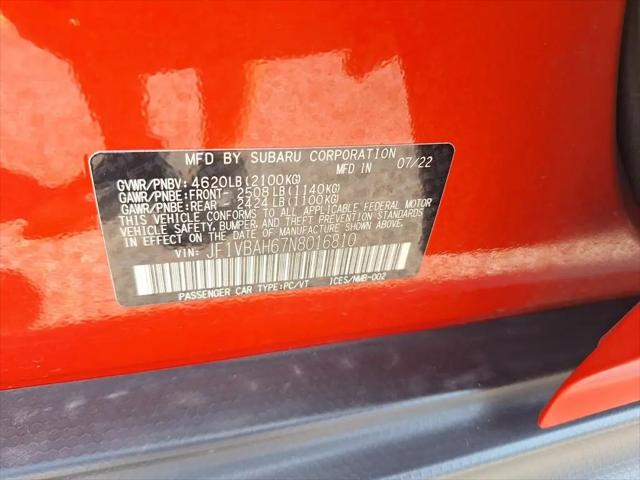2022 Subaru WRX Premium