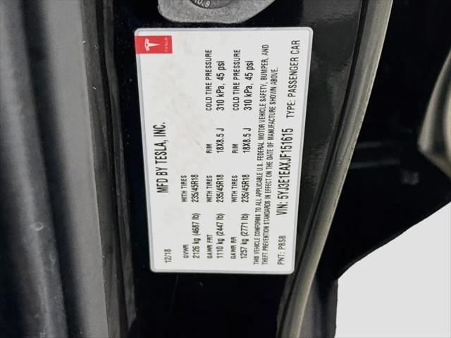2018 Tesla Model 3 Long Range