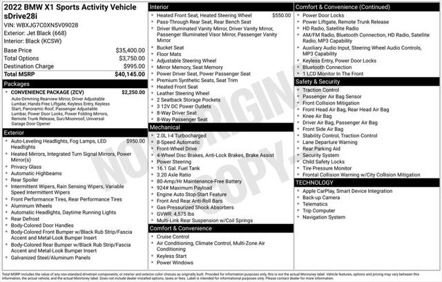 2022 BMW X1 sDrive28i