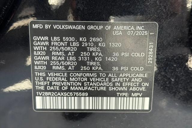 2025 Volkswagen Atlas 2.0T SEL