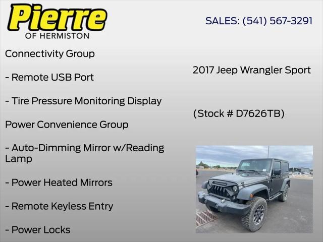 2017 Jeep Wrangler Sport 4x4
