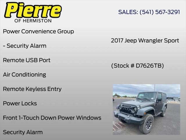 2017 Jeep Wrangler Sport 4x4