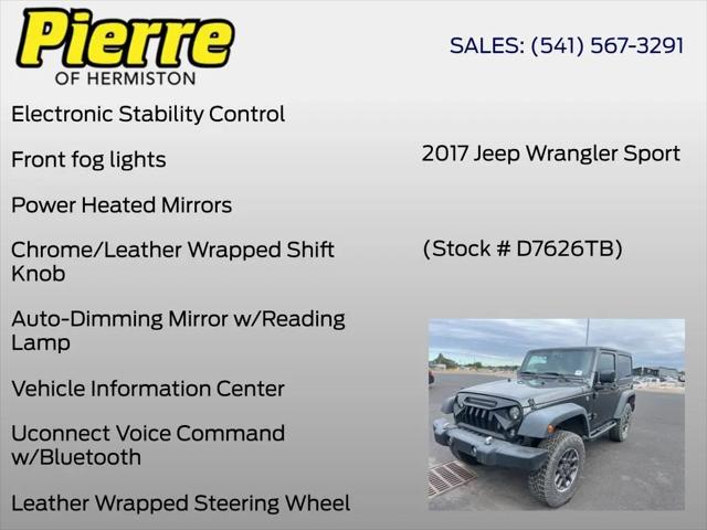 2017 Jeep Wrangler Sport 4x4