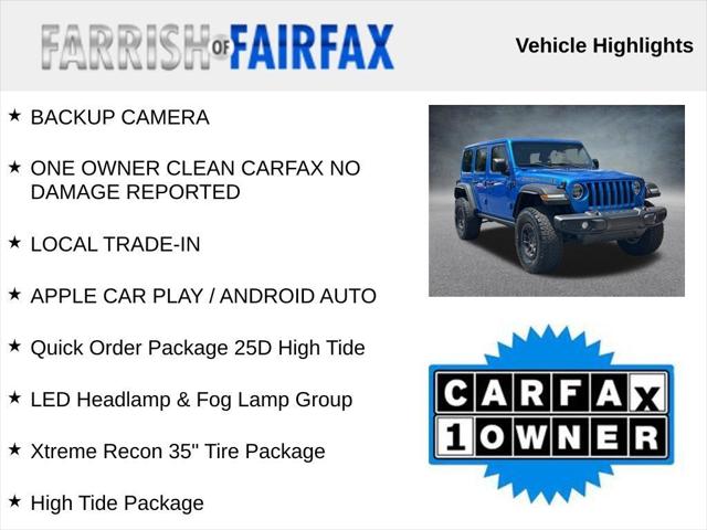 2022 Jeep Wrangler Unlimited High Tide 4x4 2022 Jeep Wrangler Unlimited High Tide 4x4
