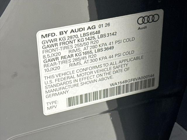 2027 Audi Q6 e-tron Premium Plus