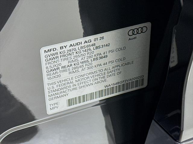 2027 Audi Q6 e-tron Premium Plus