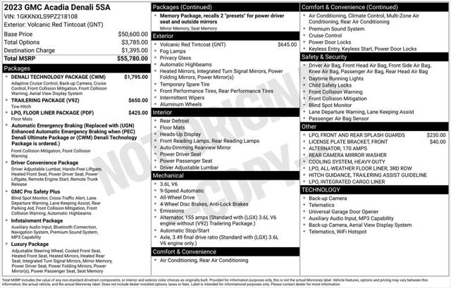 2023 GMC Acadia AWD Denali