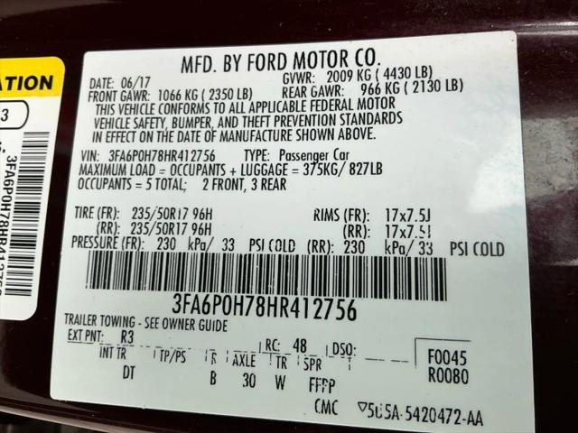2017 Ford Fusion SE