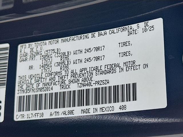 2025 Toyota Tacoma SR5