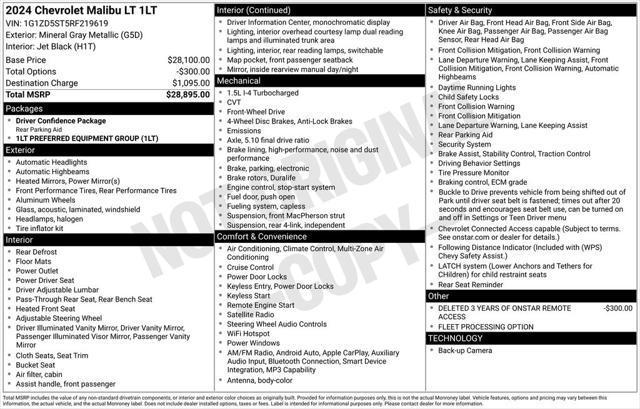 2024 Chevrolet Malibu FWD 1LT