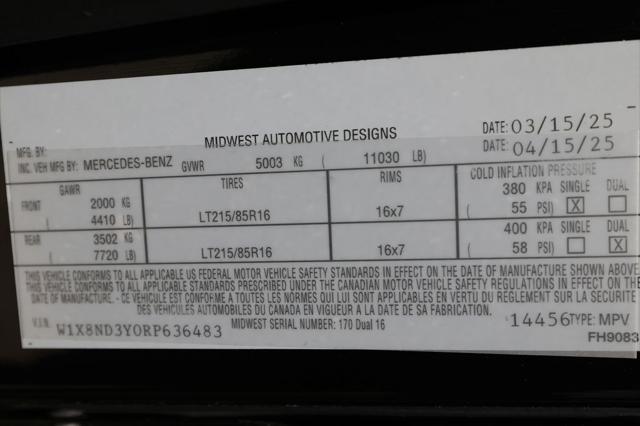 2024 Mercedes-Benz Sprinter 3500XD High Roof 4-Cyl Diesel HO