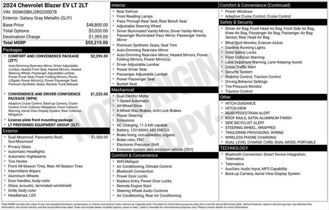 2024 Chevrolet V Blazer eAWD 2LT