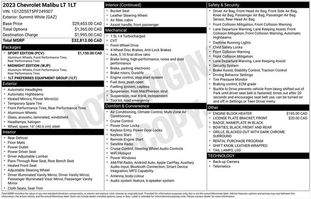 2023 Chevrolet Malibu 1LT