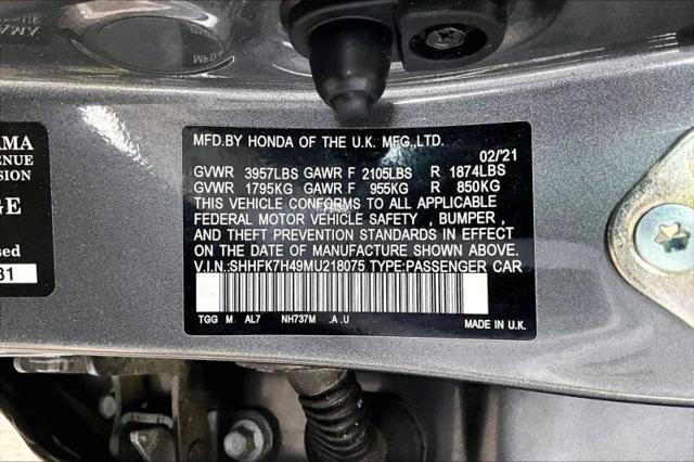 2021 Honda Civic Sport