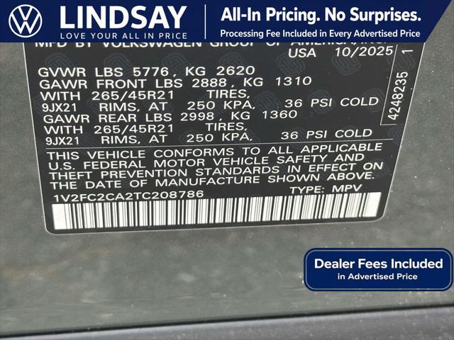 2026 Volkswagen Atlas Cross Sport SEL Premium R-Line