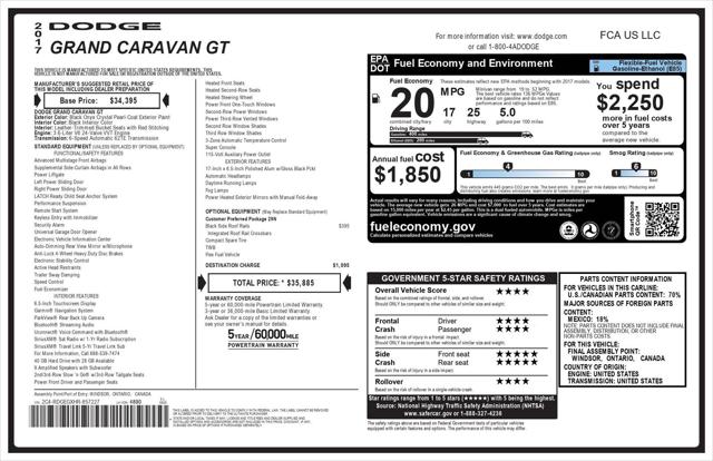 2017 Dodge Grand Caravan GT