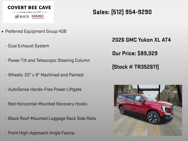 2026 GMC Yukon XL 4WD AT4