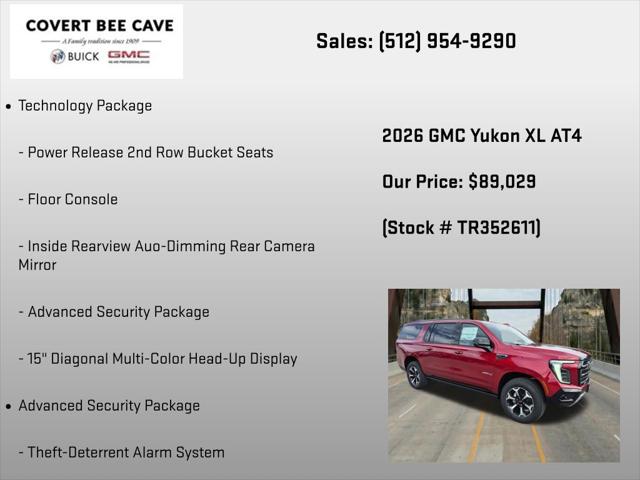 2026 GMC Yukon XL 4WD AT4