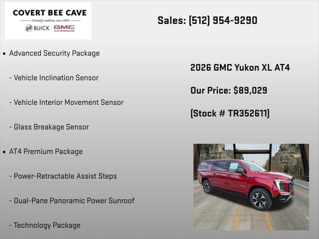 2026 GMC Yukon XL 4WD AT4