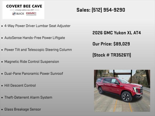 2026 GMC Yukon XL 4WD AT4