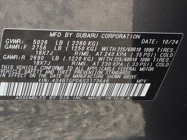 2025 Subaru Outback Touring XT